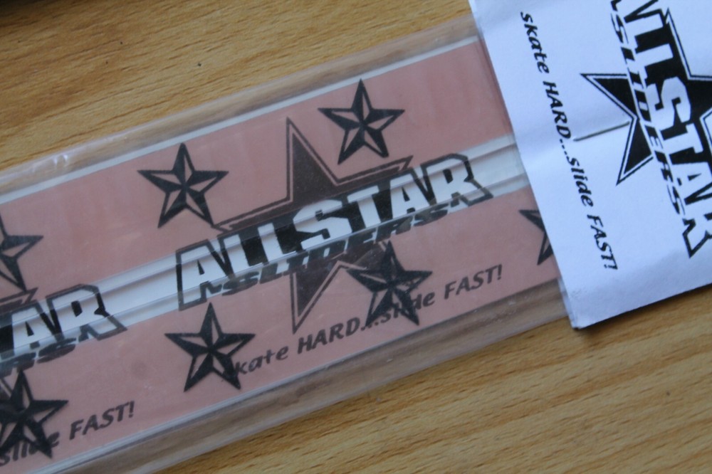 ALL STAR Adhesive Skateboard Deck Rails for Board Slides Graphic Image Protector
