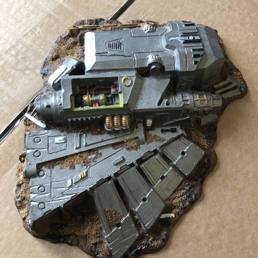 Battle For Macragge Crashed Imperial Aquila Shuttle Terrain Tail Warhammer