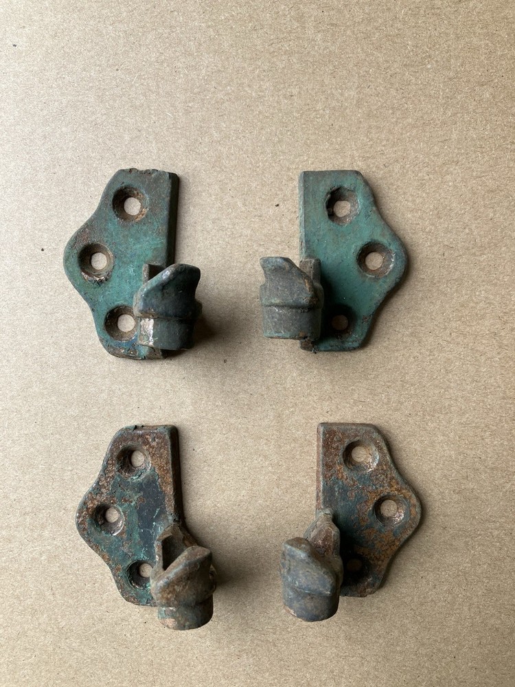 Antique  Cast Iron Window Shutter Hardware Lot of 4