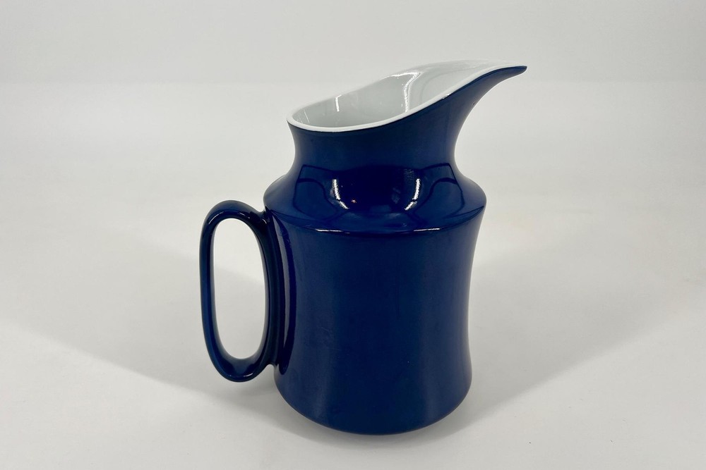 Blue and White Pitcher