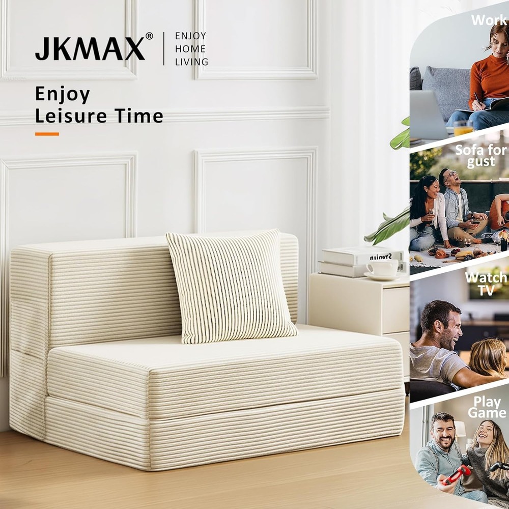 Modern Space-Saving Folding Sofa Bed - Luxury Memory Foam Convertible Couch