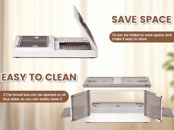 Brooder Box for Chicks Quail Brooder Box with Thermostat Poultry Heater