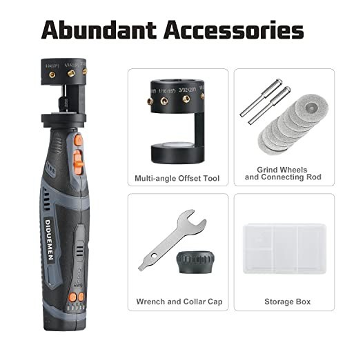 Cordless Tungsten Electrode Sharpener, 8V Grinder for TIG Welding, Multi-Angle &