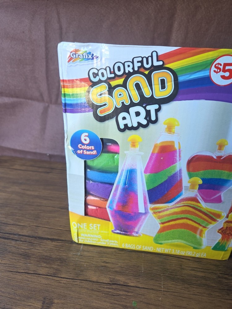 Grafix Colorful Sand Art Set 6 Colors