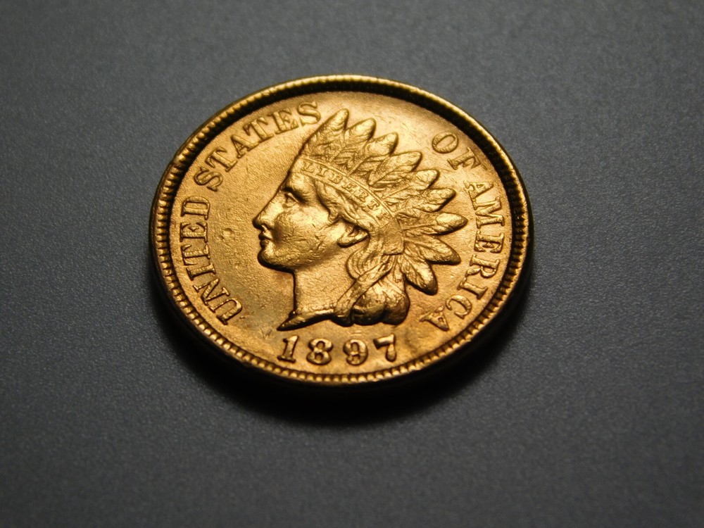 OLD US COINS 1897 INDIAN HEAD CENT PENNY