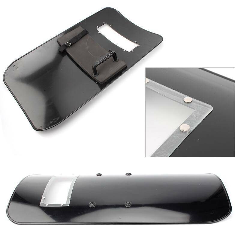 Portable Anti-riot Shield Rectangle Hand-Held Security Protection Durable Shield