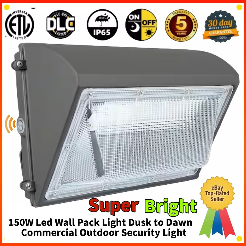 LED Wall Pack Light 150W Warehouse Parking Lot Security Wallpack Light Fixture