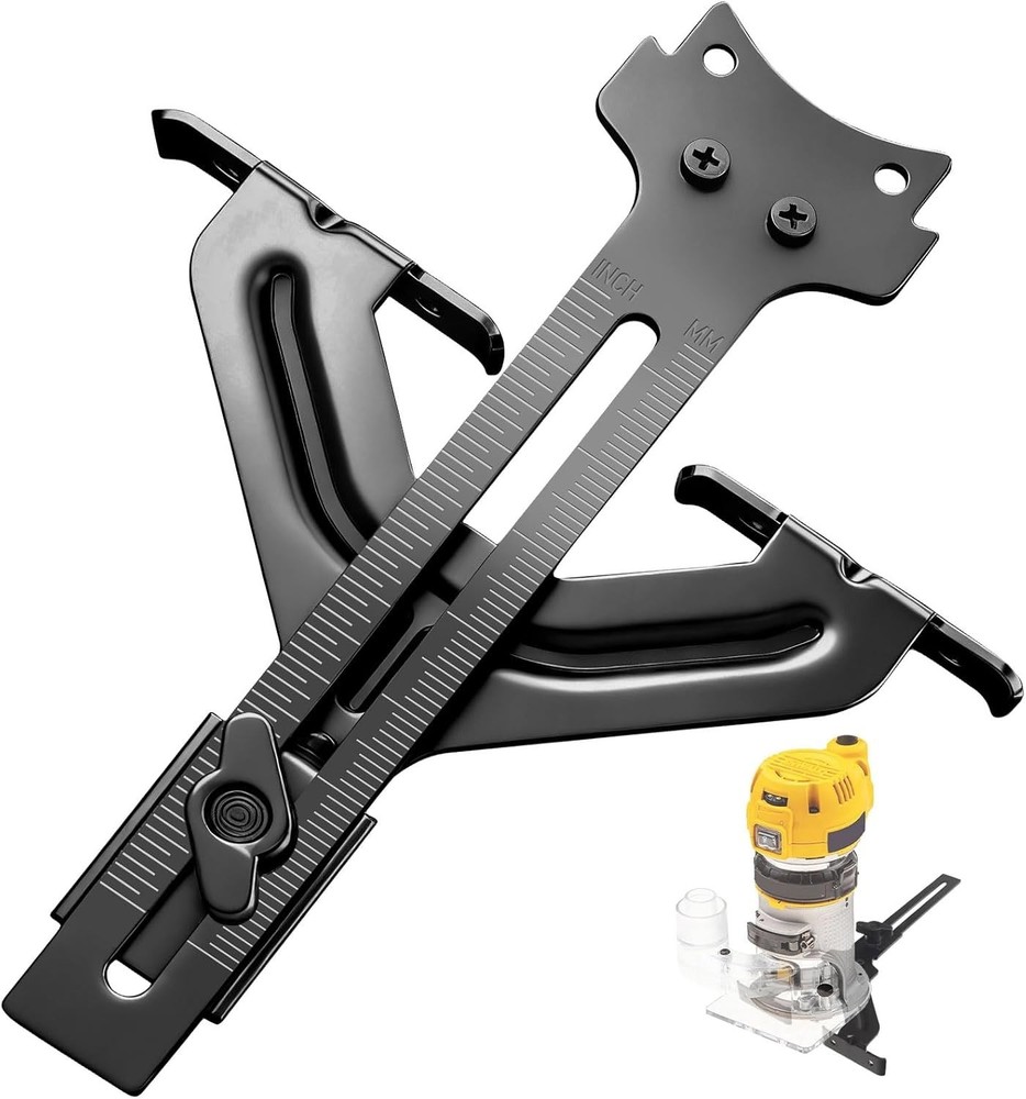 Edge Guide for Fixed Base Compact Router, Compatible With DEWALT DWP611 R