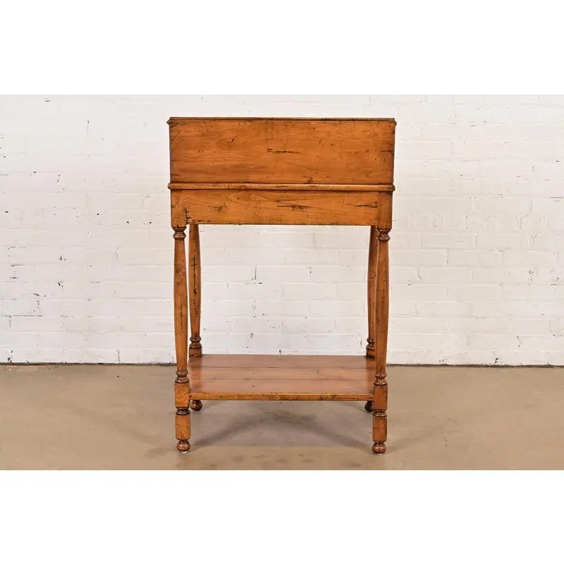 Guy Chaddock Gustavian Slant-Front Maple Secretary Desk