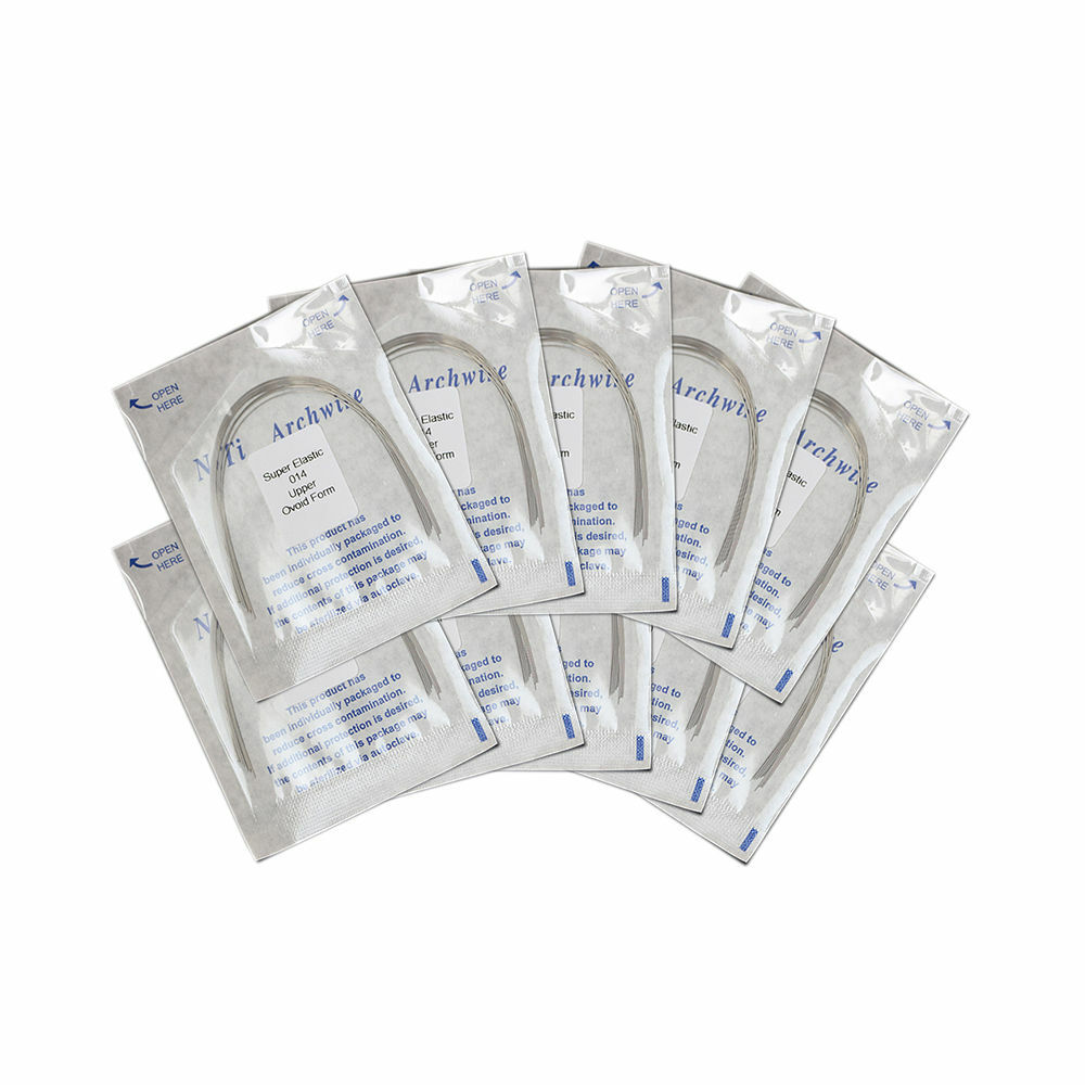 Dental Niti Orthodontic Arch Wire Super Elastic Round Rectangular Natural Form