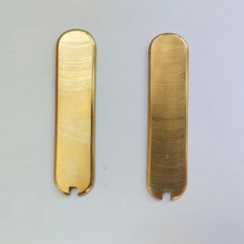 1 Pair Brass Handle Scales For 58MM Victorinox
