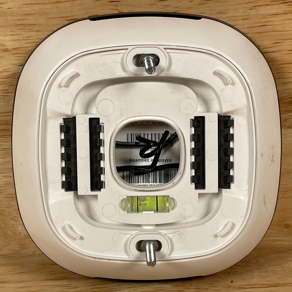 Ecobee Black Touchscreen Voice Assistant Wi-Fi Smart Programmable Thermostat