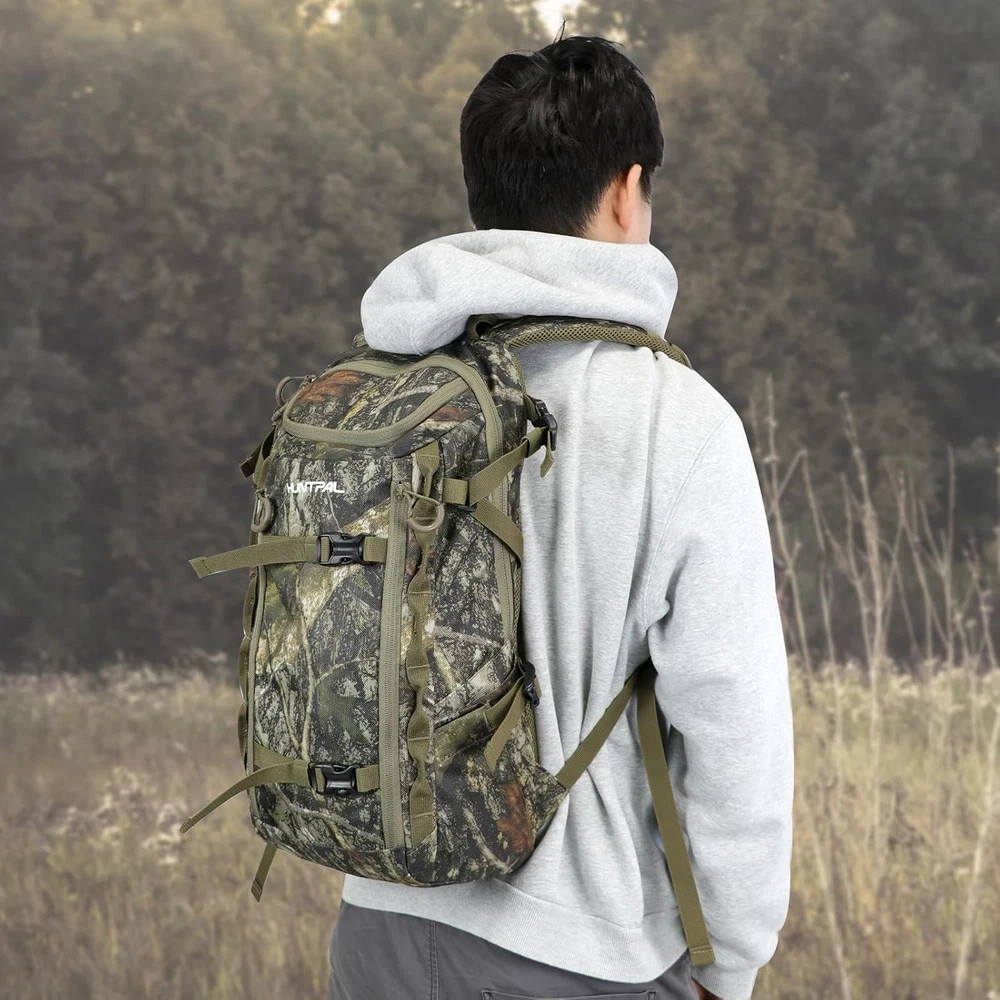 Hunting Backpack, Waterproof Camo Hunting Daypack with Storage Pockets