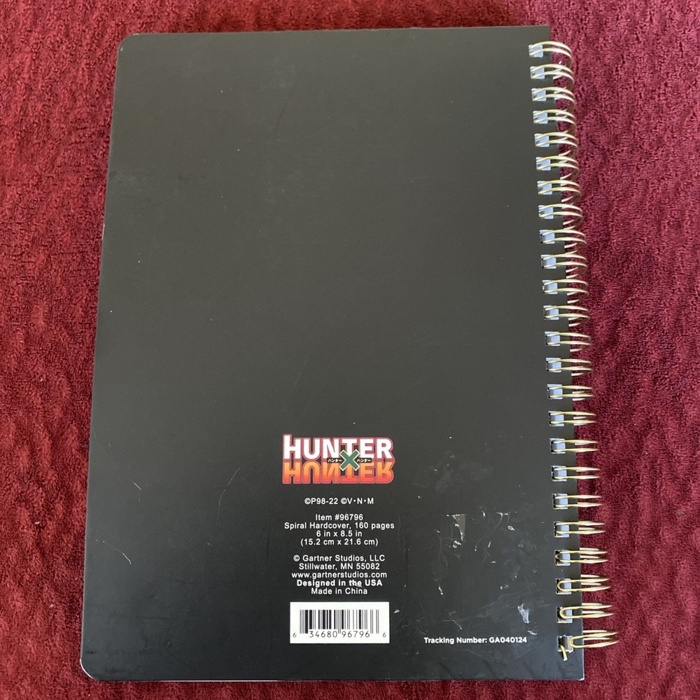 Hunter X Hunter Small Spiral Notebook 8.5x6in. NEW