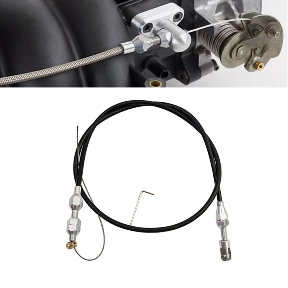36inch Black Adjustable Car Modified Throttle Cable Accelerator Cable Universal