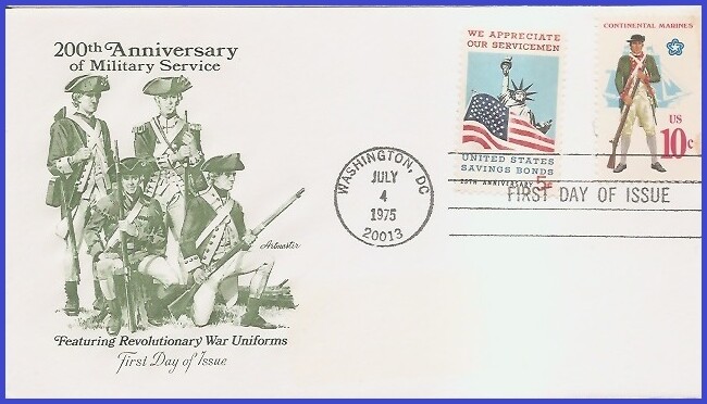 USA3 #1567 U/A ARTMASTER FDC Combo2  Continental Marines