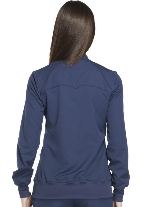 Navy Dickies Scrubs Dynamix Zip Front Warm Up Jacket DK330 NAV