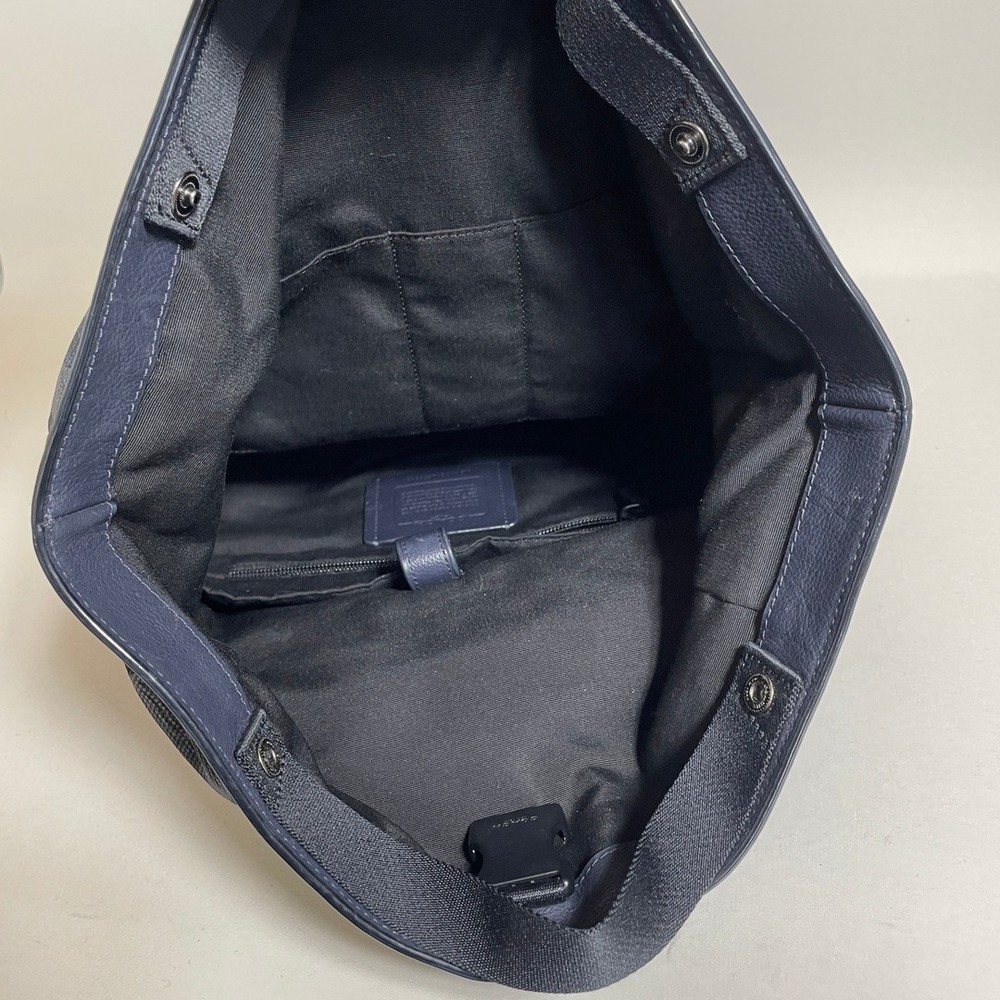 Coach Backpack Navy Floral Pattern from Japan