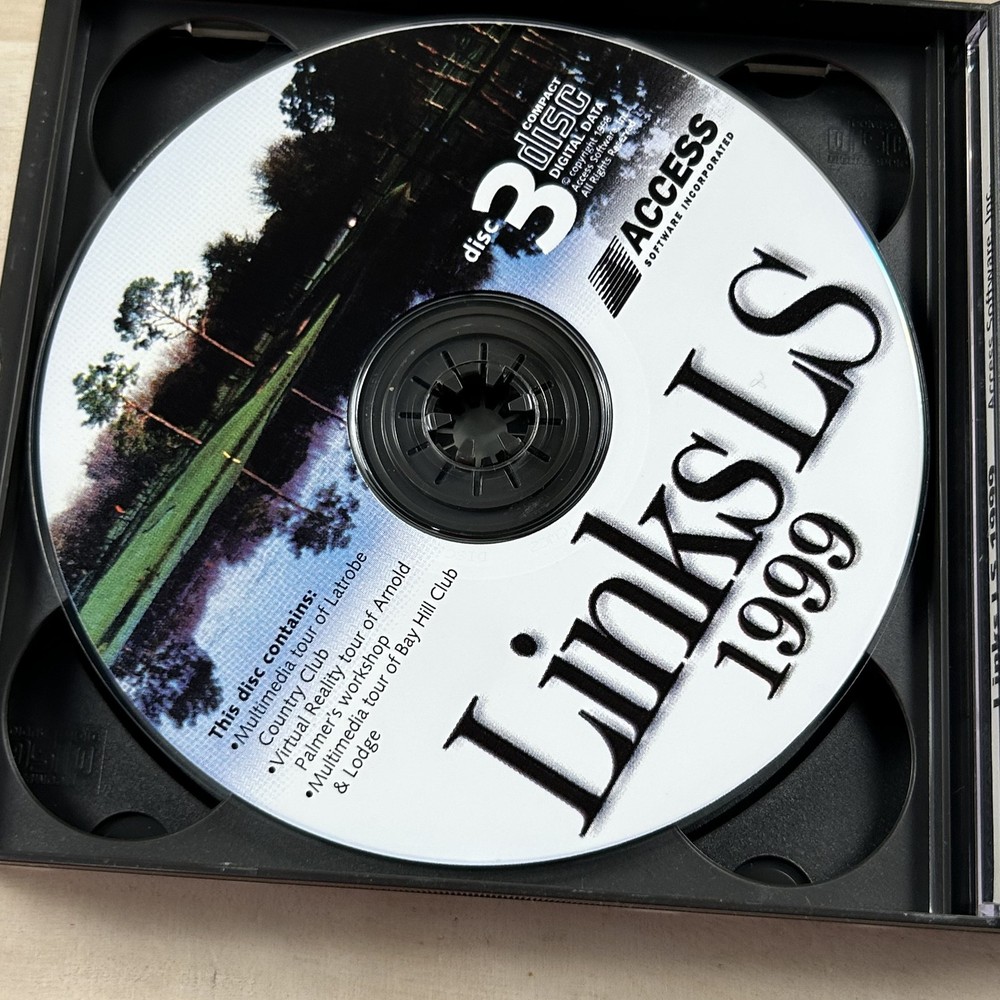 Links LS 1999 Upgrade Version PC CD-ROM Golf Simulation Game ACCESS Software