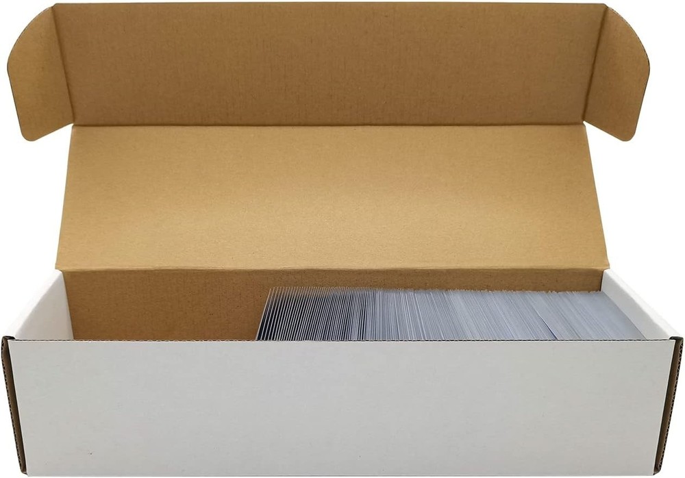 Trading Card Storage Box 6 Pack with Dividers Dustproof Stackable Card Organizer