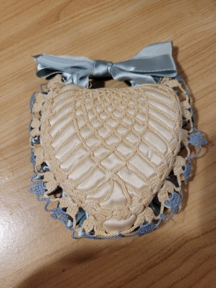 Vintage Blue and White Pin Cushion