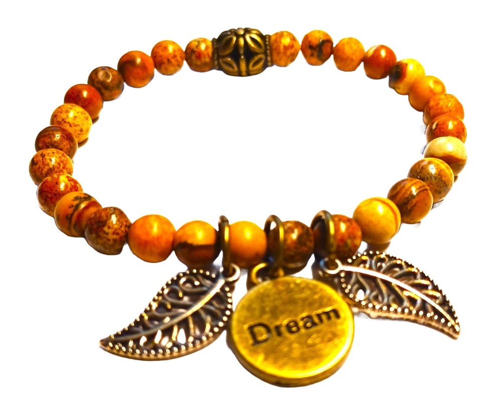 Stretchy Dream Charm Beaded Bracelet
