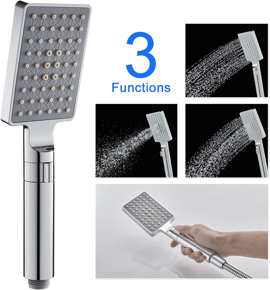 LED Rainfall Waterfall Shower Panel Tower System, 4 Body Jets and 4 Mist Spray,
