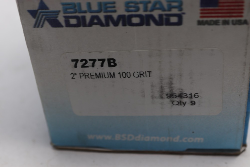 (9-Pk) Blue Star Diamond Tooling Soft Bond 100-Grit 2" 7277B