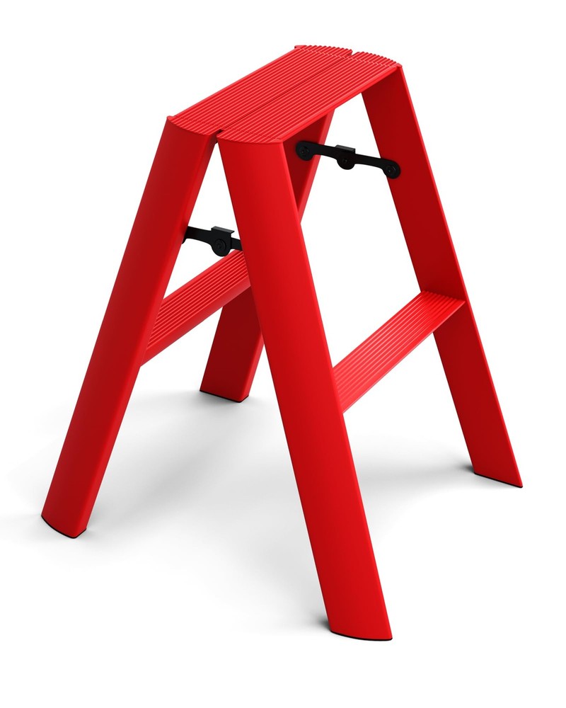 2 Step Stool, Aluminum Foldable Step Ladder, Lightweight Stable Stool with Non-S