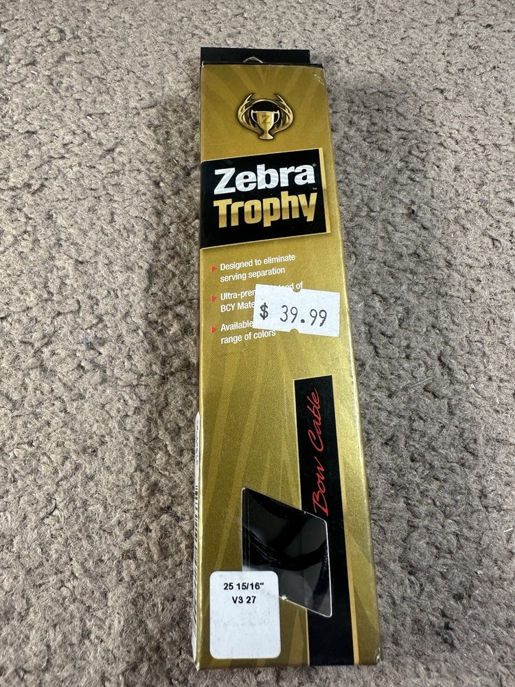Zebra Trophy String/Cable Black V3 27 25 15/16"