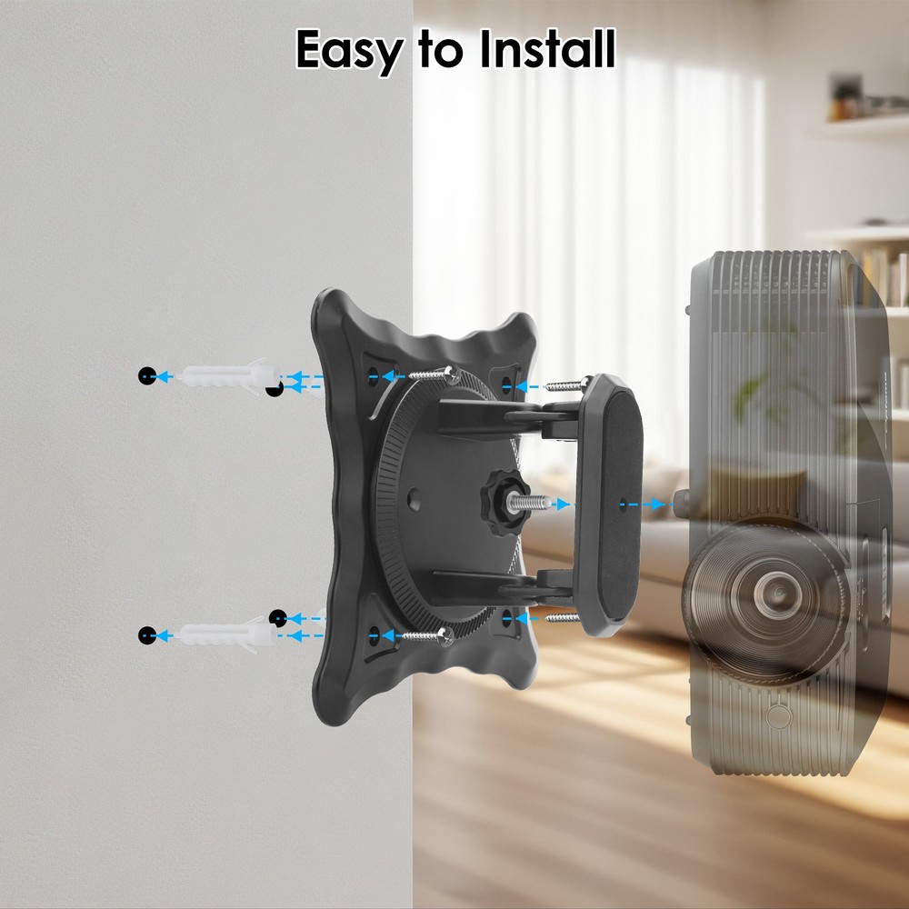 Adjustable Projector Mount 1/4" Screw 360° Rotation Desktop Foldable Holder