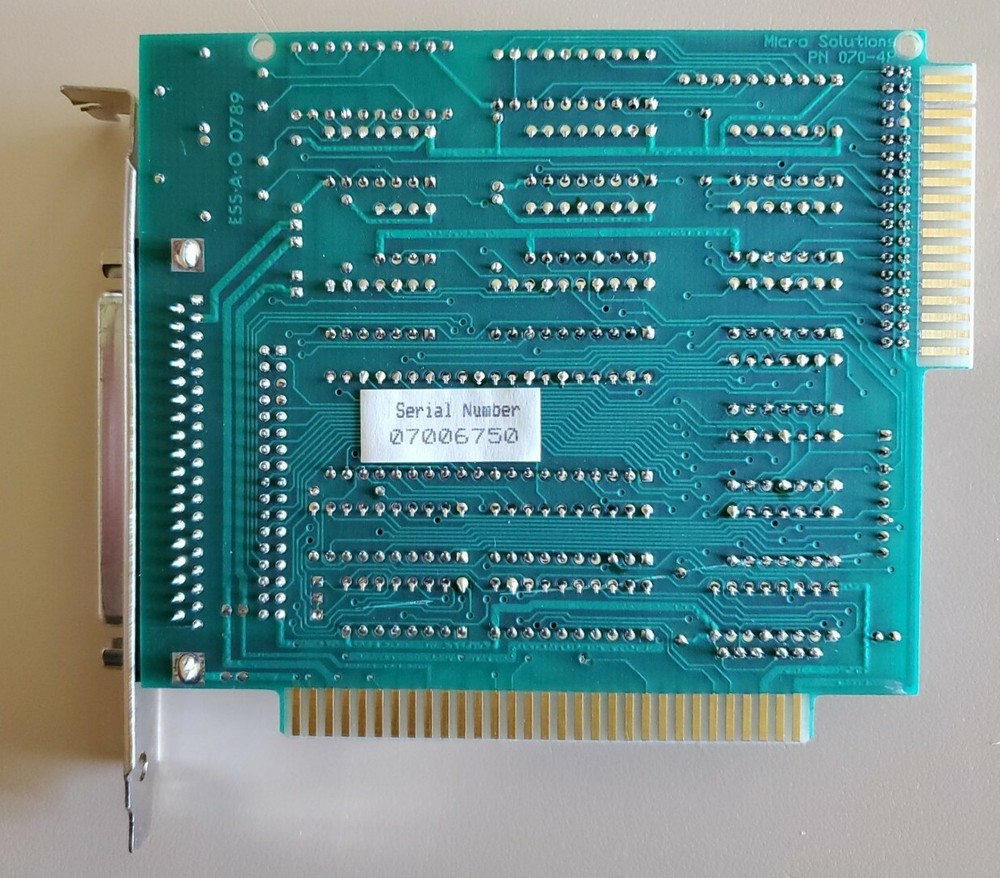 Vintage MicroSolutions CompatiCard I PC XT 8-bit ISA Floppy Controller 87-89