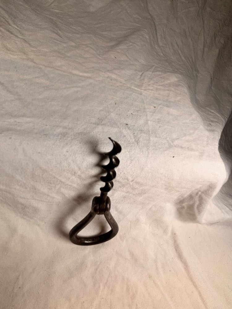Antique 1800's Folding Iron Travel Corkscrew