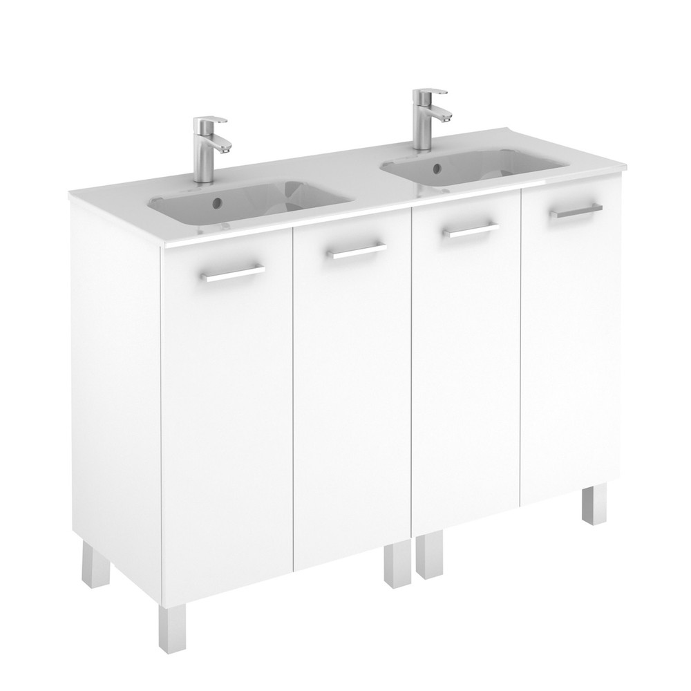 WS Bath Collections Logic 120 Logic Vanities 48" Double Vanity - Gloss