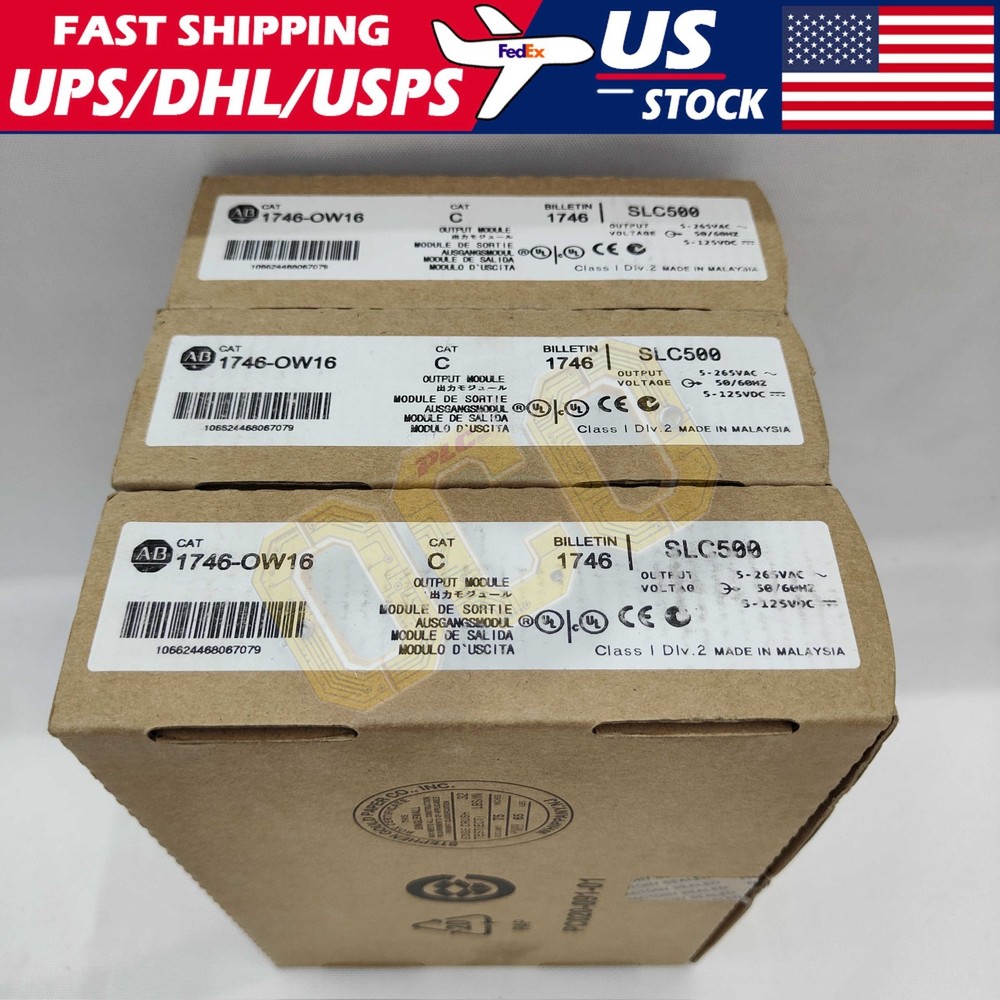 New Factory Sealed AB 1746-OW16 SER C SLC500 Output Module US FAST SHIPPING