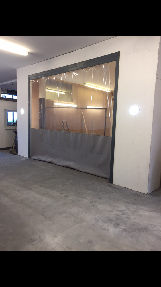 CLEAR/GREY DUST PREVENTION WORKSHOP GARAGE DIVIDER CURTAIN 20FT X 9FT