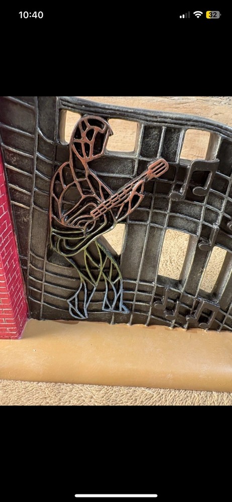 Elvis Presley Graceland Gate Bookends With Original Box