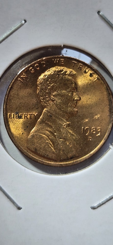 1983 Denver Lincoln Cent Doubled Die Reverse! 2.5g