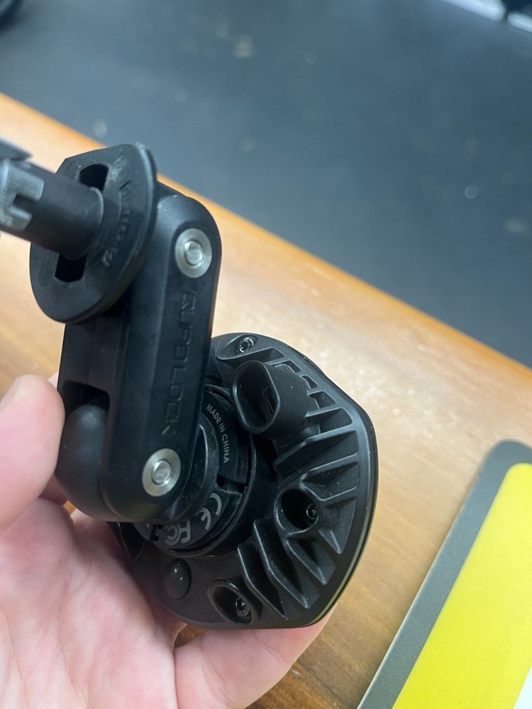 Quad Lock Motorcycle Fork Stem Mount USB C Wireless Charger