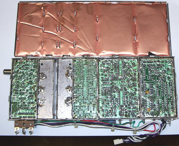 RF Electronics board LOADED Analog Digital radio COMPONENTS SHIELDED METAL case