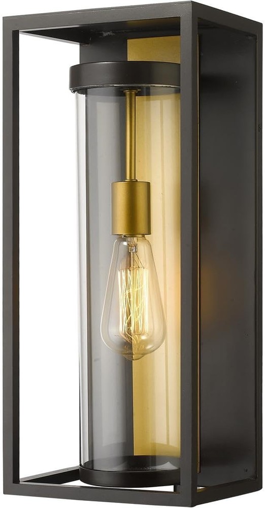 Z-Lite 1 Light Outdoor Wall Sconce 584M-DBZ-OBS, Brass