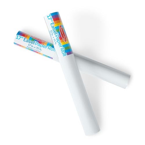 Melissa & Doug Deluxe Easel Paper Roll Replacement 2Pack, White
