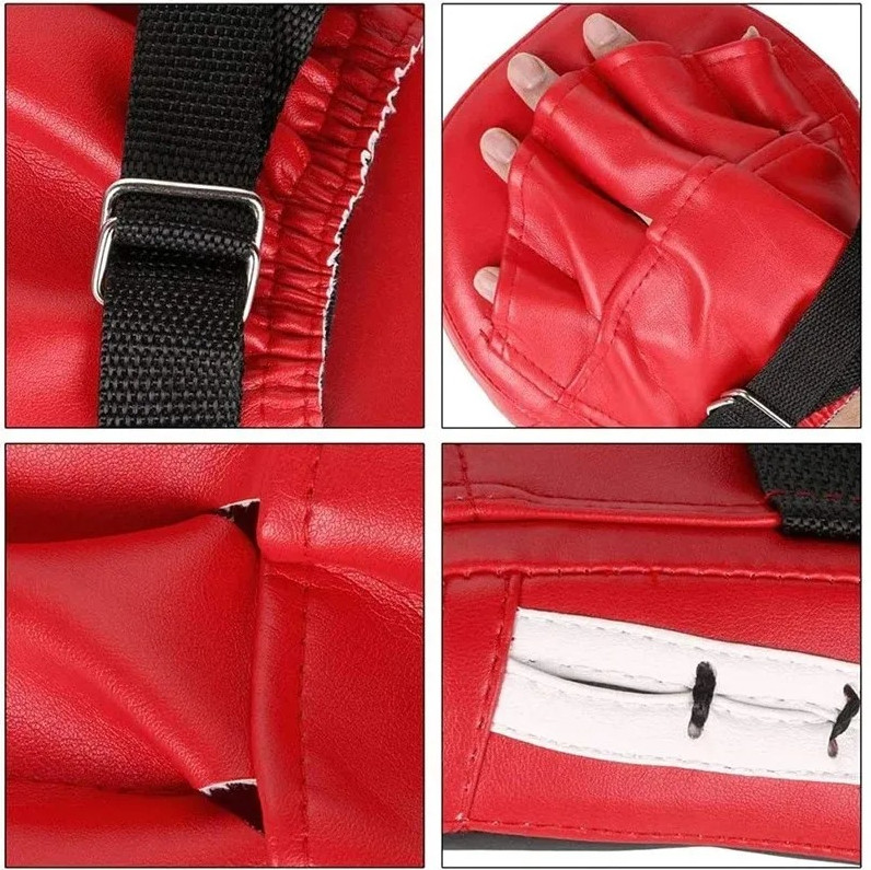 Curved Punching Mitts Boxing Focus Pads Training Gloves with Adjustable Strap
