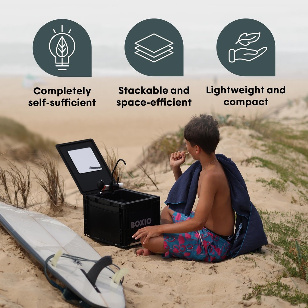 BOXIO - WASH: Portable Sink - Convenient Camping Sink Solution! Compact with Uni