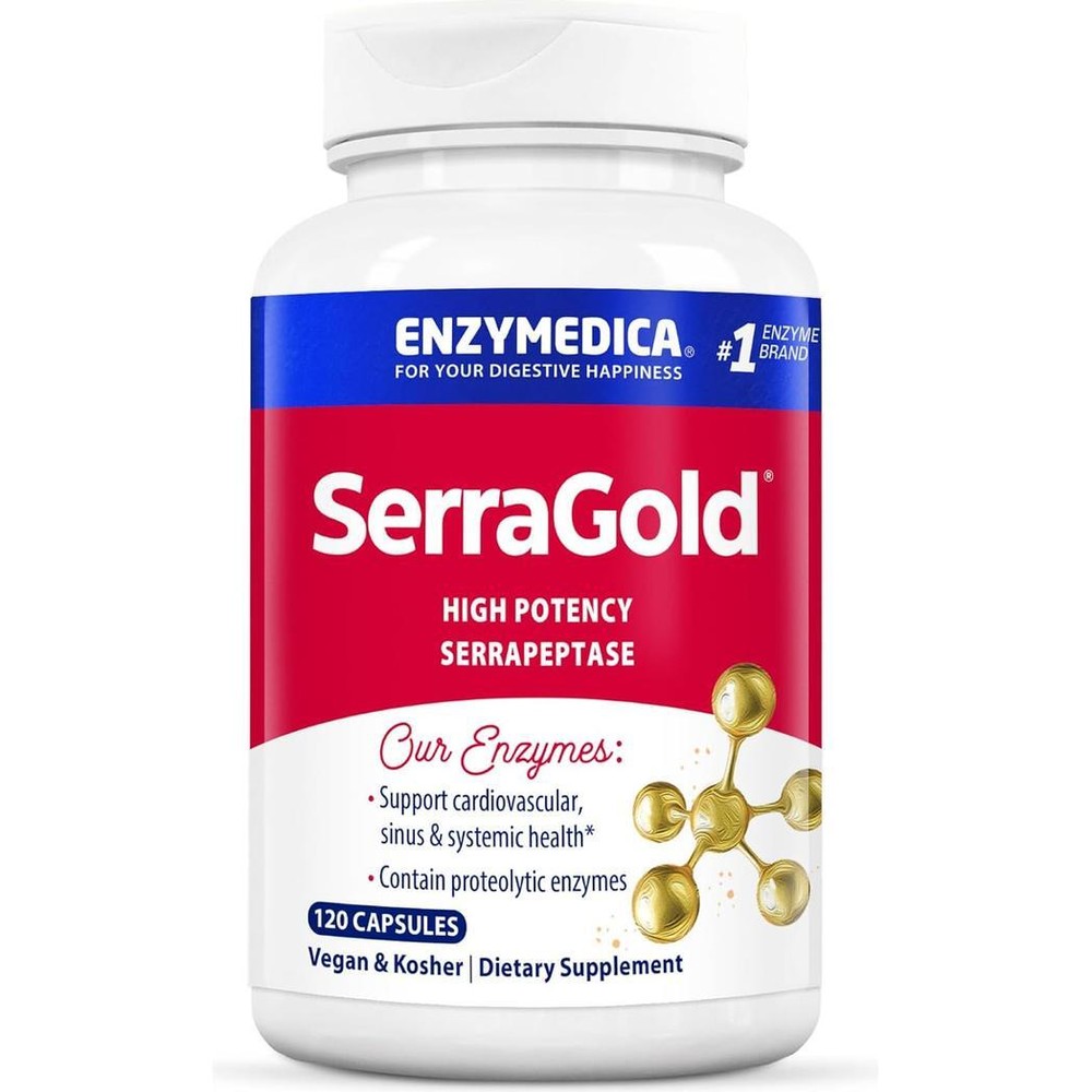 Enzymedica SerraGold™ 120 capsules