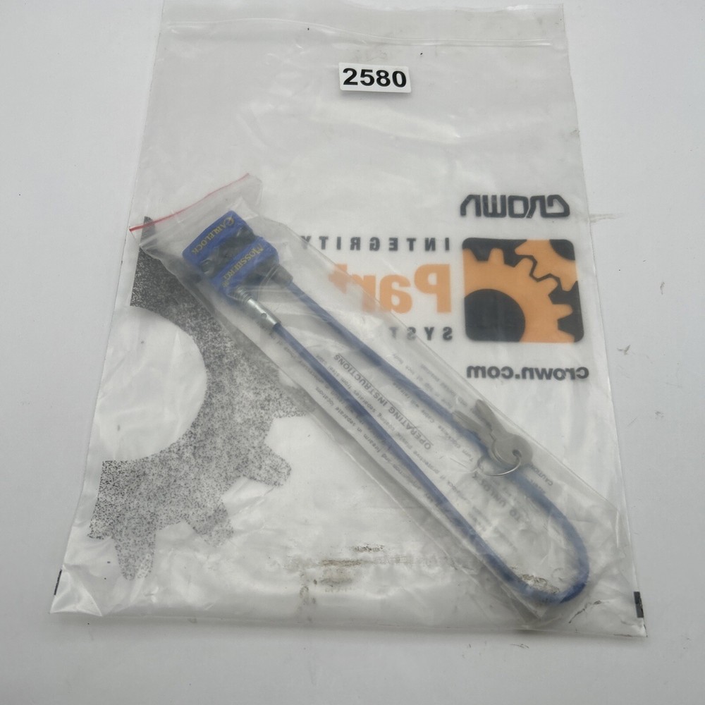Cable Lock Gun Firearm Lock Mossberg Blue, w/ Instructions & 2 Keys