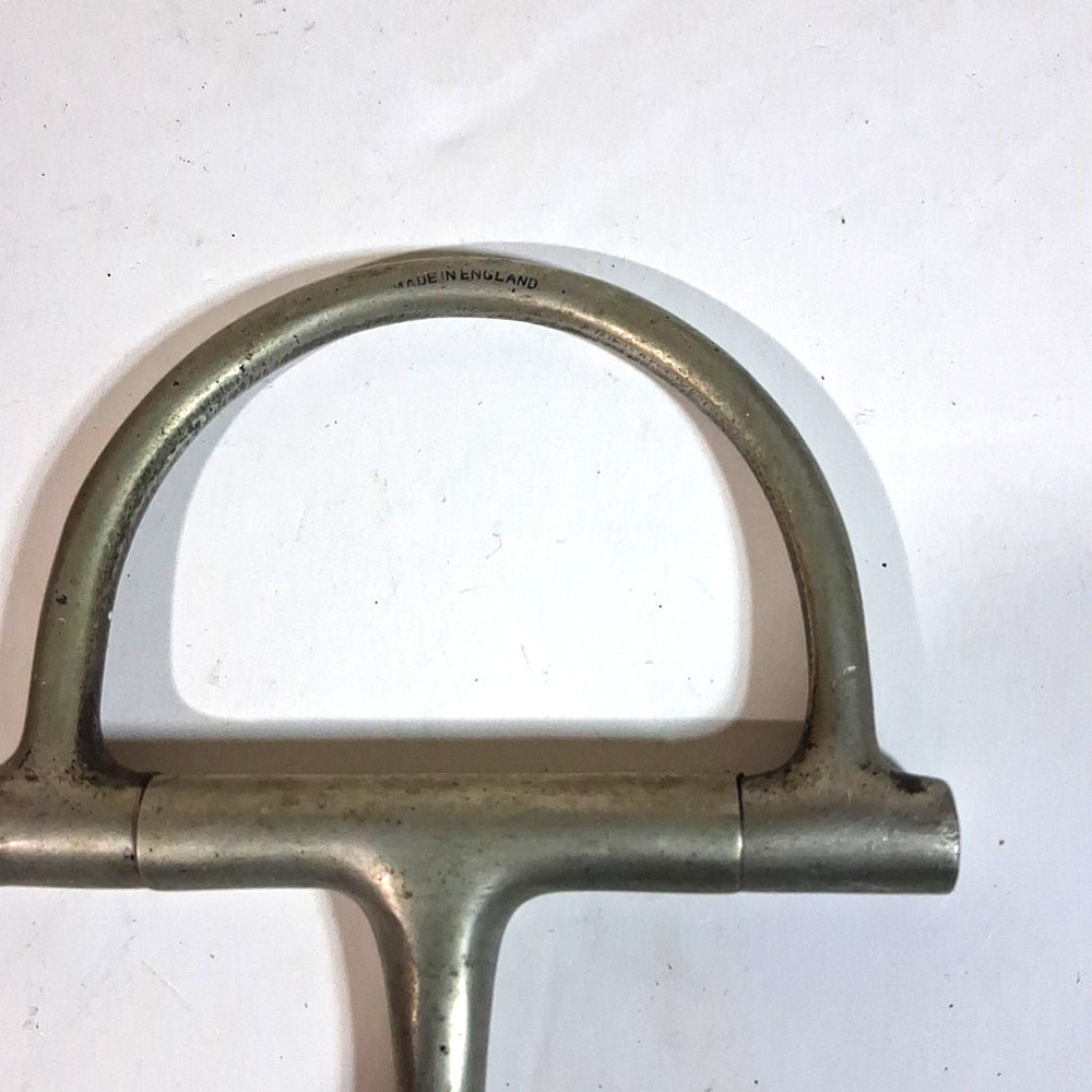 D Ring Horse Snaffle Bit Nickel Rofin Never Rust England 4 5/8" bit
