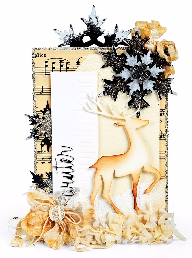 Sizzix Thinlits Holiday Words: Script 17-die set #660058 Retail $22.99 Tim Holtz