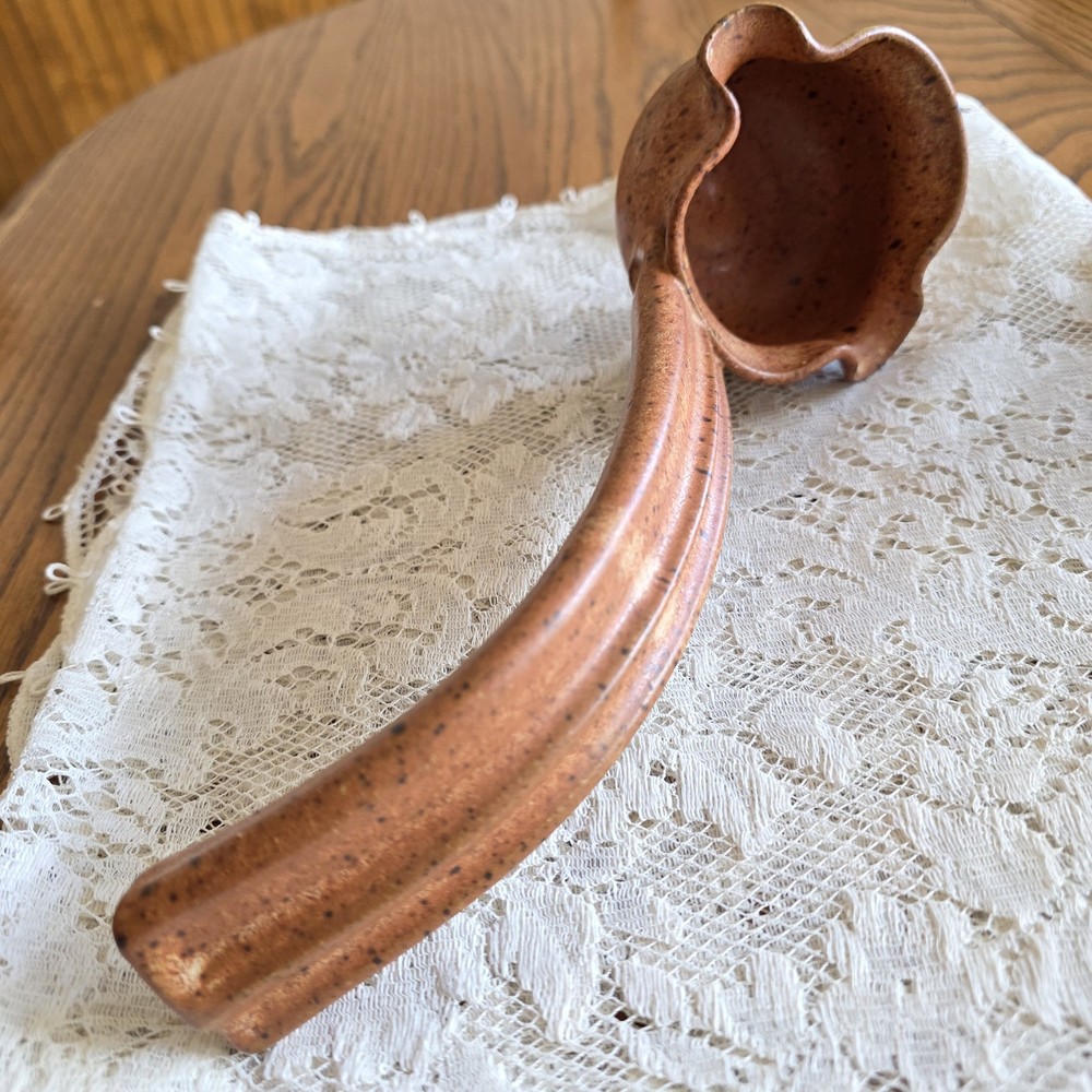 Studio Pottery Large Ladle Earth Tones Fall Decor EUC