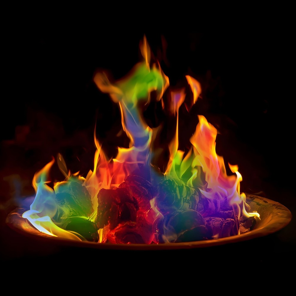 Magic Campfire Fire Color Changing Packets – 12 Pack (25g Each) – Assorted